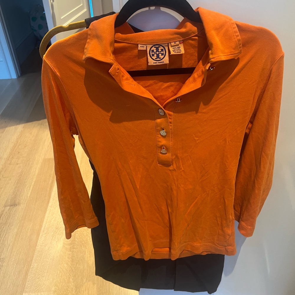 Orange Tory Burch Blouse